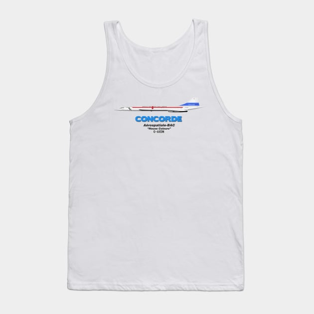 Concorde - Aerospatiale-BAC "House Colours" Tank Top by TheArtofFlying